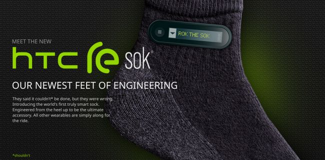 Fotografía - [Inocentes] HTC anuncia el RE Sok, Los Calcetines más inteligentes Sus pies nunca se desgastará